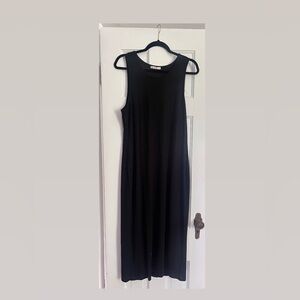 Marine Layer Black Sleeveless Lexi Ribbed Maxi Dress